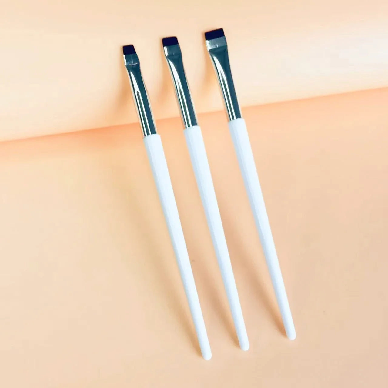 3 Pcs Ultra-Thin Eyebrow and Eyeliner Brush Set | Super Fine Angled Brow Contour Brush