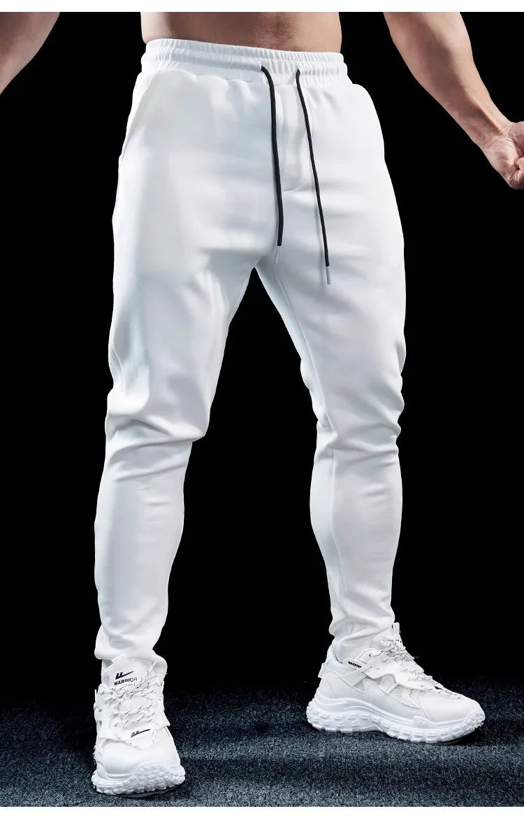 Men’s Slim-Stretch Gym Fitness Trousers | Quick-Drying Breathable Training Pants