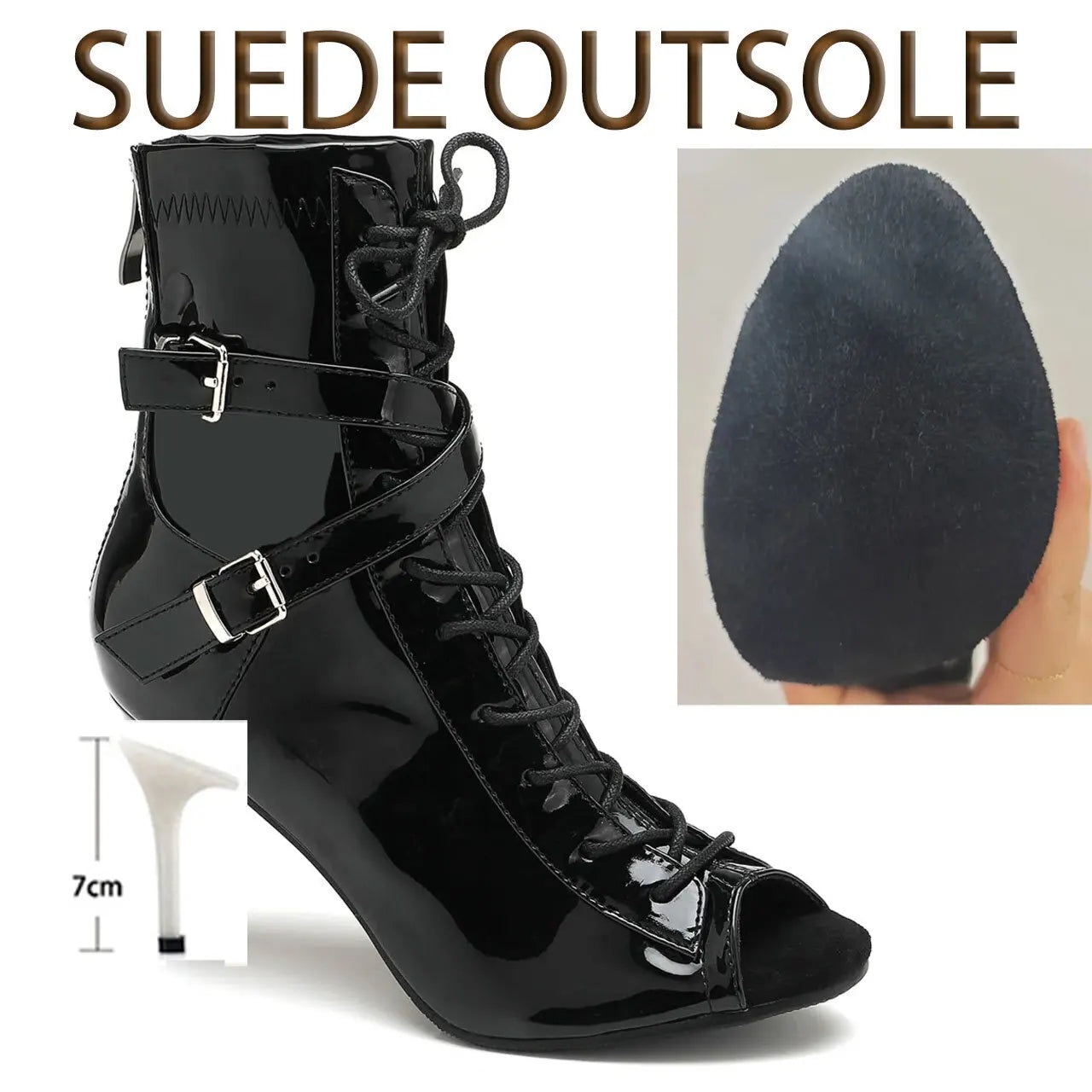 Professional Women’s Latin Dance Sandals – Thin High Heel Stilettos