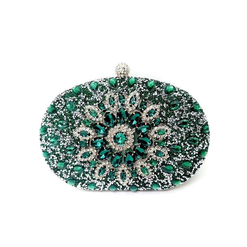 Luxury Crystal Diamond Evening Clutch | Elegant Wedding Cell Phone Purse