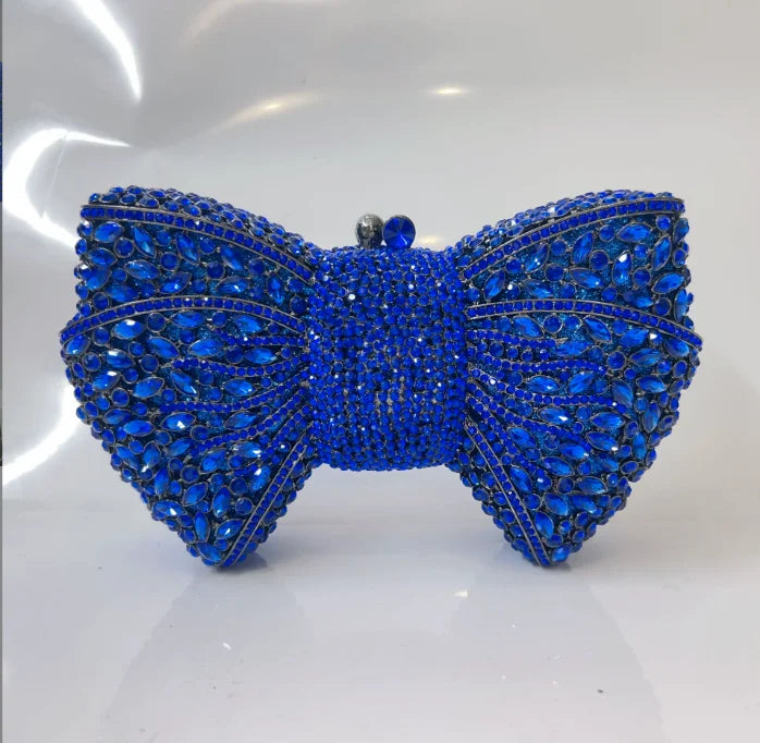 The Siren-Glow Bow Clutch Luxury Diamond-Inlaid Evening Bag