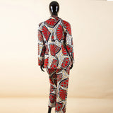 Das „Legacy“ Executive Set: Lebhafter 3-teiliger Anzug aus Ankara | Einreihiger Blazer, passende Weste & hoch geschnittene Hose