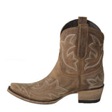 The Viper Nomad: Snake-Embossed Western Ankle Boot – Luxury Exotic Cowgirl Bootie