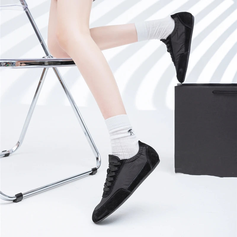 Women’s Moral Training Shoes – Retro Color-Blocked Sneakers