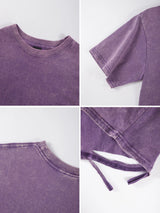 Das Malibu Retro T-Shirt: Sun-Washed Baumwoll-Grafik-T-Shirt mit Vintage-Schriftzug