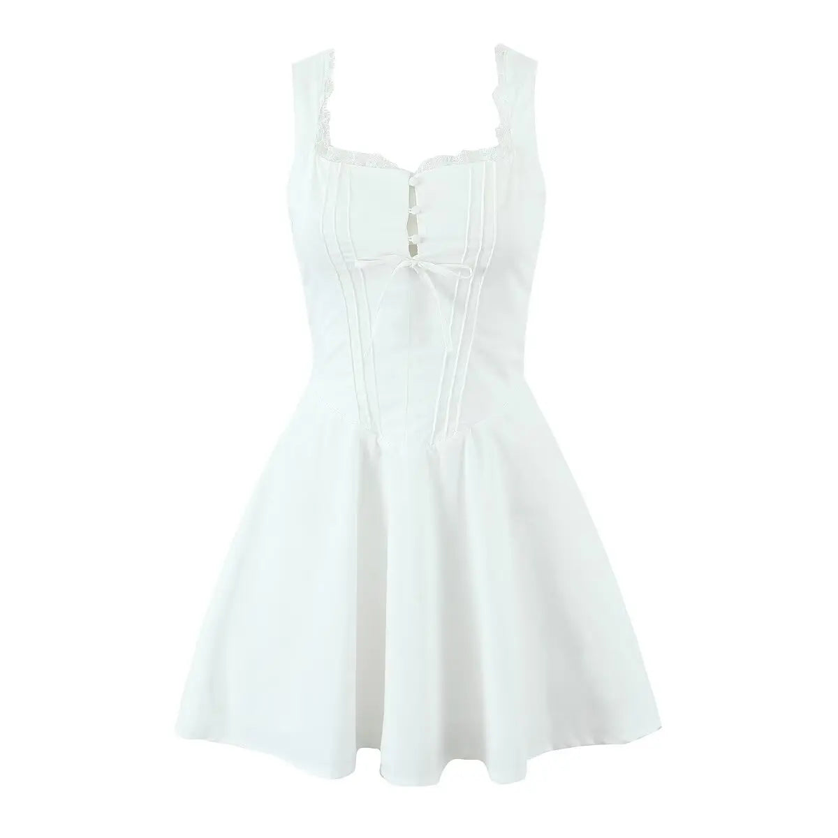 Elegantes Party-Minikleid für Damen – Sexy ärmelloses A-Linien-Sommerkleid mit niedriger Taille