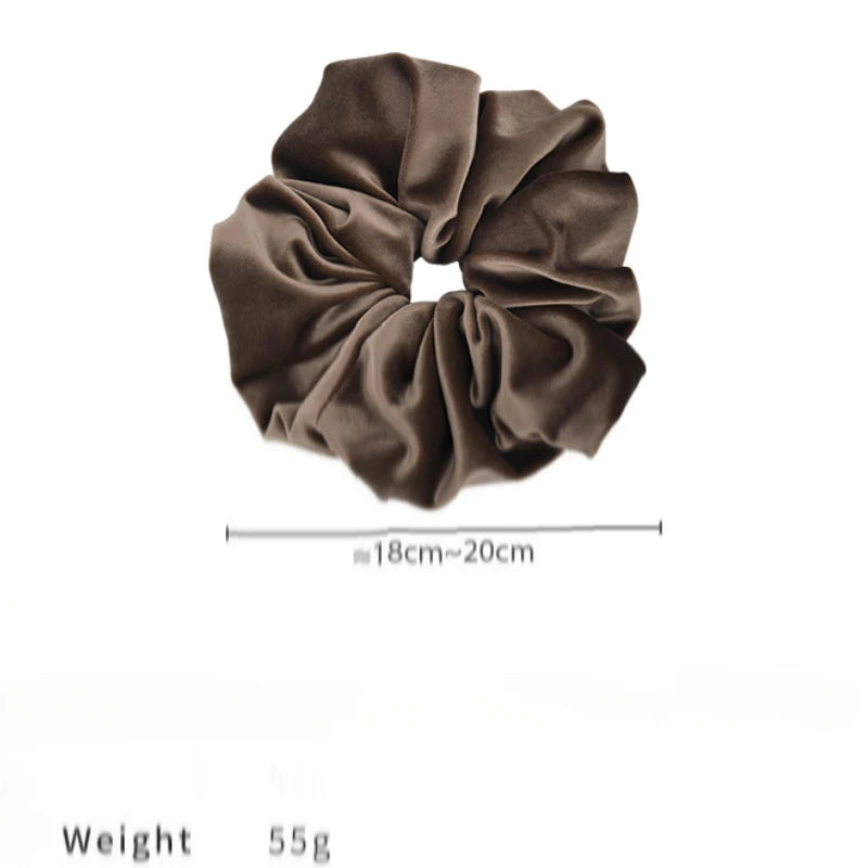 Retro Simple Velvet Large Hair Scrunchies for Women