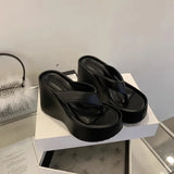 Designer Summer Chunky Slippers – Fashion Platform Wedge Sandals
