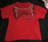 Herren Y2K Gothic Affliction T-Shirt – Baumwoll-T-Shirt mit dunklem Flügelprint