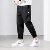 Men’s Summer Thin Cotton Cargo Pants – Stretch Ankle Length Casual Trousers