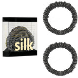 Das „Seidenfaden“-Slim-Set: Premium Skinny Scrunchies aus 100 % Maulbeerseide