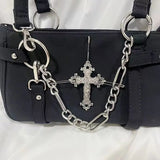 Die Cyber-Retro-Silhouette Y2K Punk Biker Bag