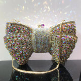 The Siren-Glow Bow Clutch Luxury Diamond-Inlaid Evening Bag