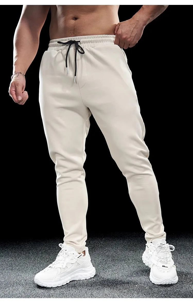 Men’s Slim-Stretch Gym Fitness Trousers | Quick-Drying Breathable Training Pants