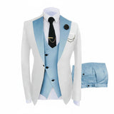 Herren 3-teiliger High-End-Anzug – Casual Business & formeller Gesellschaftsanzug