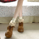 Women’s Chunky Platform Snow Boots – Ultra-Warm Fur-Lined Winter Booties