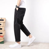 Men’s Korean Style Streetwear Regular Fit Comfortable Cotton Pants