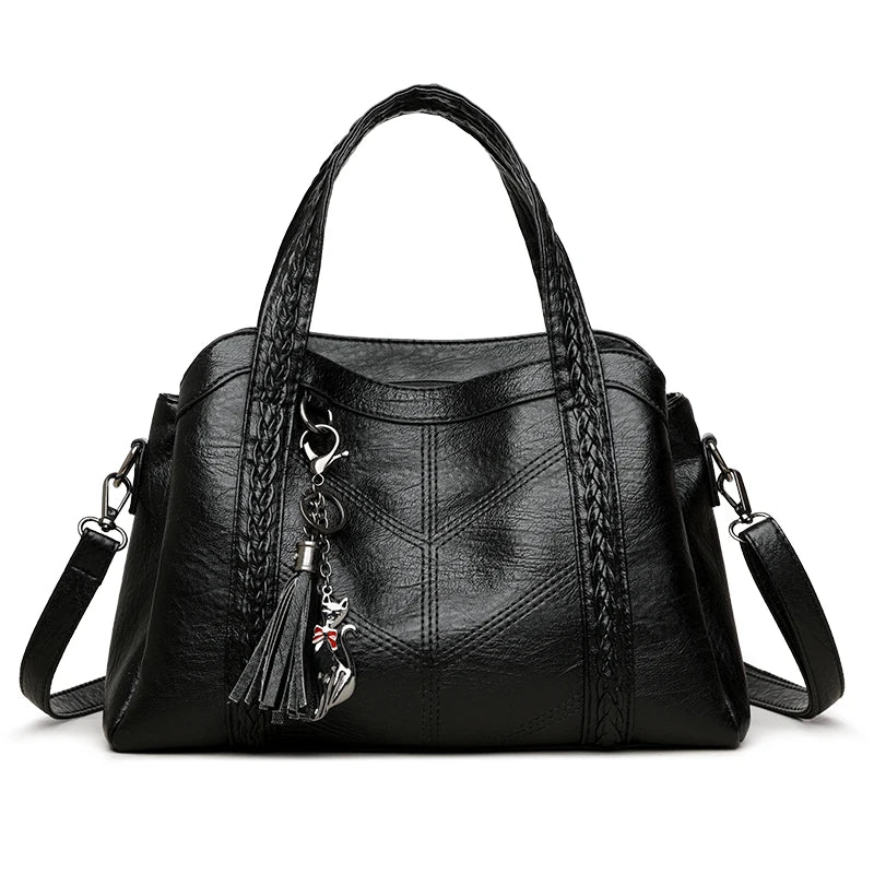 Luxus-Umhängetasche für Damen aus Leder – Designer-Schulterhandtasche für Frauen