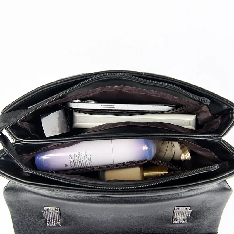 The Seoul-Chic Silhouette Luxury Soft Leather Handbag