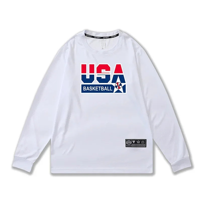 Men’s Full-Sleeve Training Jersey | Breathable Quick-Dry Basketball Shooting Shirt