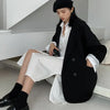 Women’s Vintage Loose Fit Blazer – Autumn Chic Double-Breasted Suit Jacket