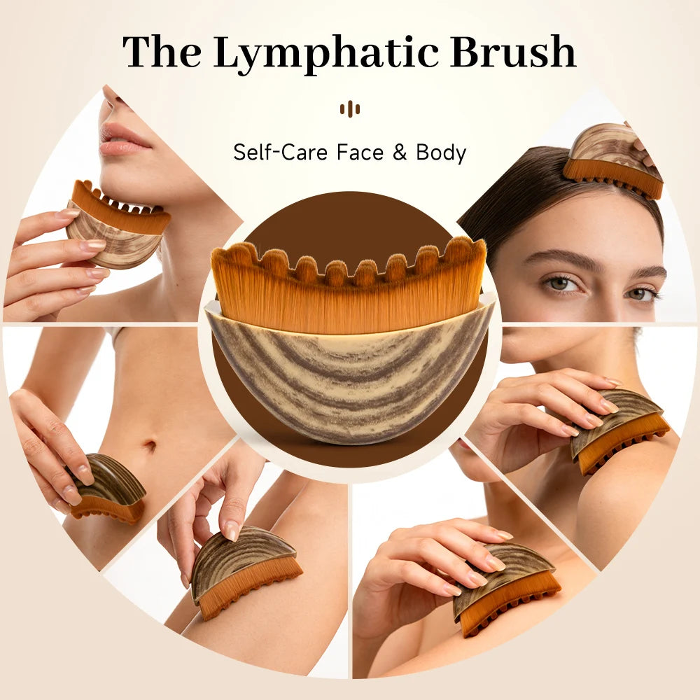 Fortschrittliche Kontur-Gesichtsbürste für professionelle Lymphdrainage