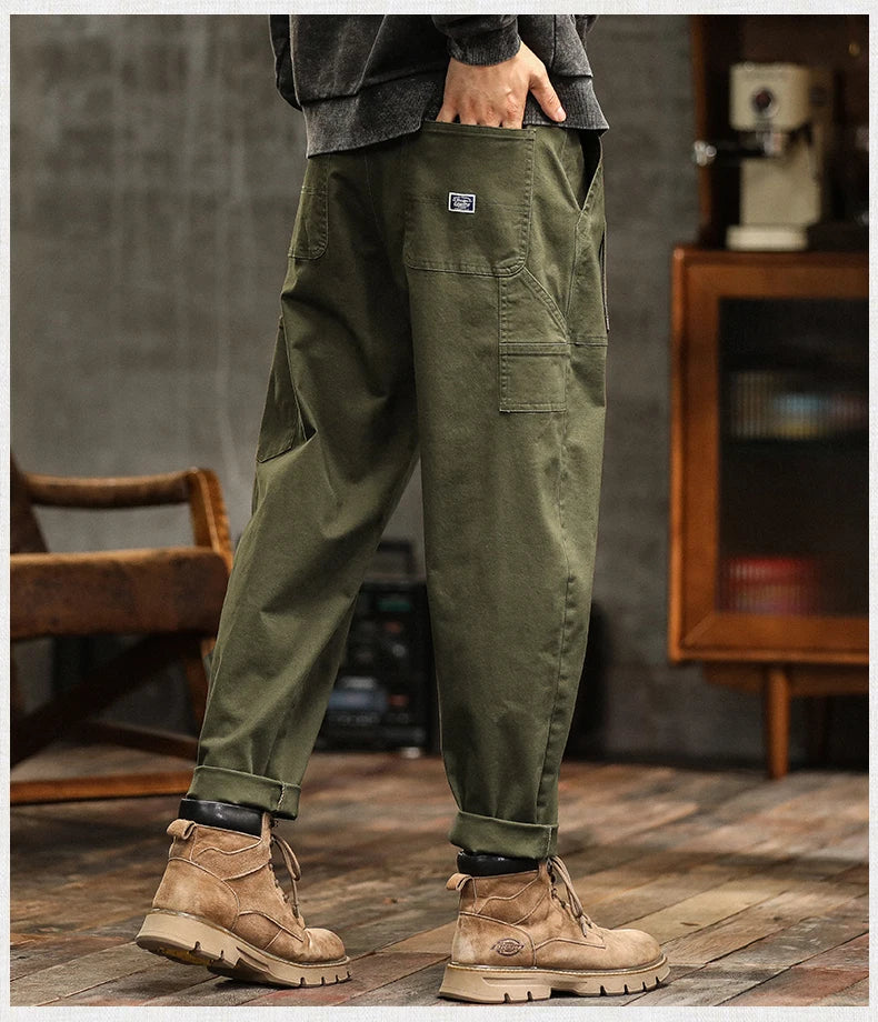 Men’s American Vintage High-Waist Loose ProfileCargo Trousers