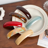 The "Mosaic Marble" Acetate Clip: Stunning Colorful Spring Barrette