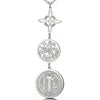 Dreifach-Schutz-Halskette für Frauen & Männer | Edelstahl Hexenknoten, Pentagramm & Tetragrammaton Anhänger