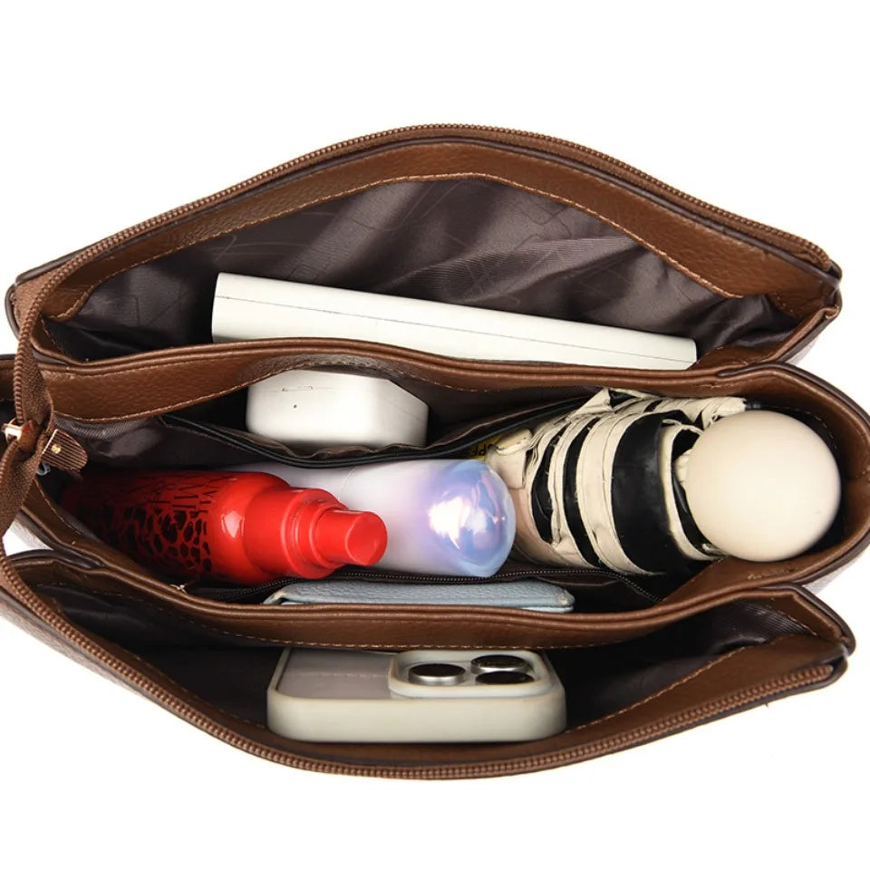 The Azure-Summer Silhouette Luxury Top Quality Soft Leather Handbag