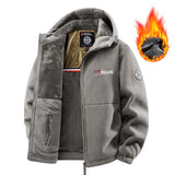 Retro Lammwolle Winterjacke für Herren – Dicke warme Sherpa-Fleece-Jacke