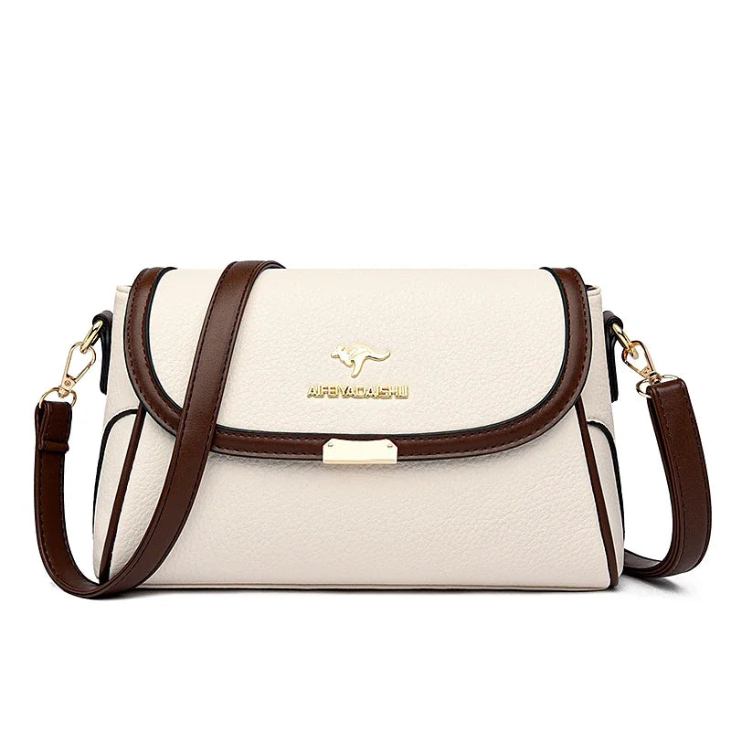 Die Petite-Luxe Silhouette einfarbige Handtasche aus hochwertigem Leder
