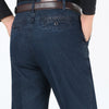 Men's High-Quality Cotton Stretch Jeans | Spring & Autumn Dark Blue Denim