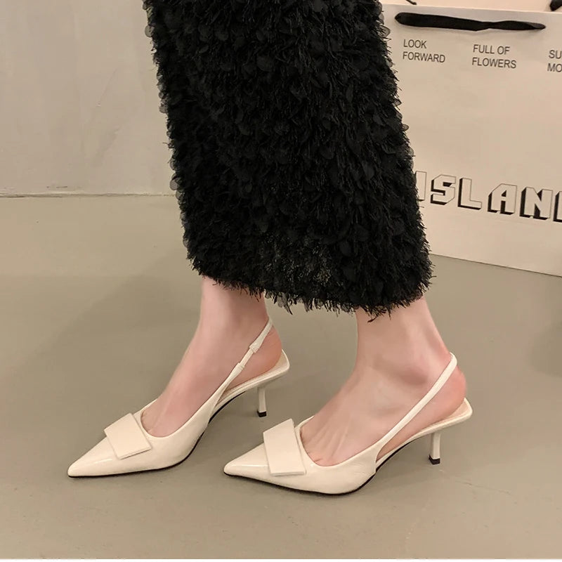 Women’s High Heel Sandals – Fashion Pointed Toe Slingback Shoes