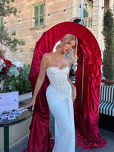 Elegantes Pailletten-Samt-Abendkleid – Luxuriöses langes Geburtstagskleid, Cocktailkleid