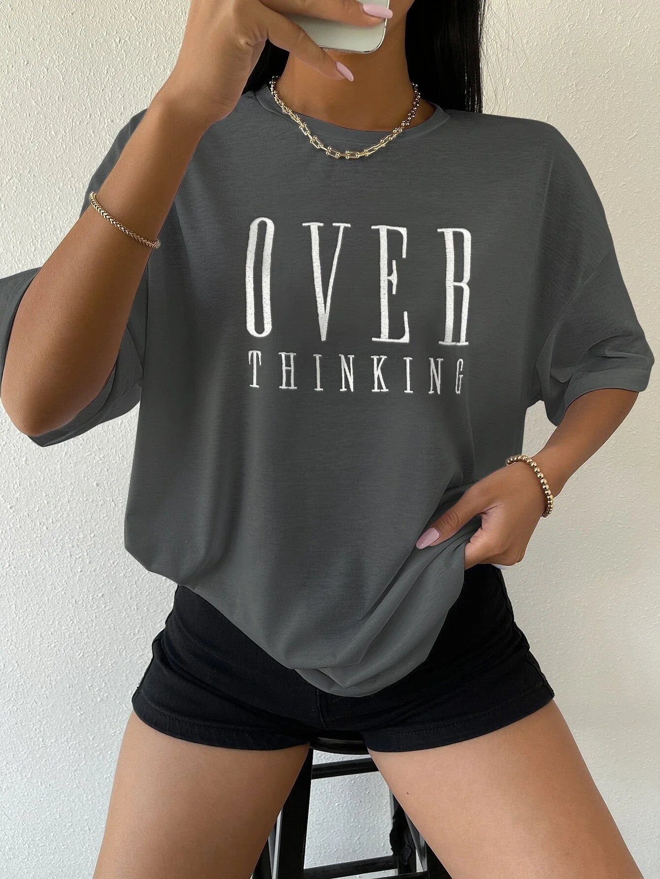 The Overthinking Tee: Women’s Vintage-Inspired Cotton Top