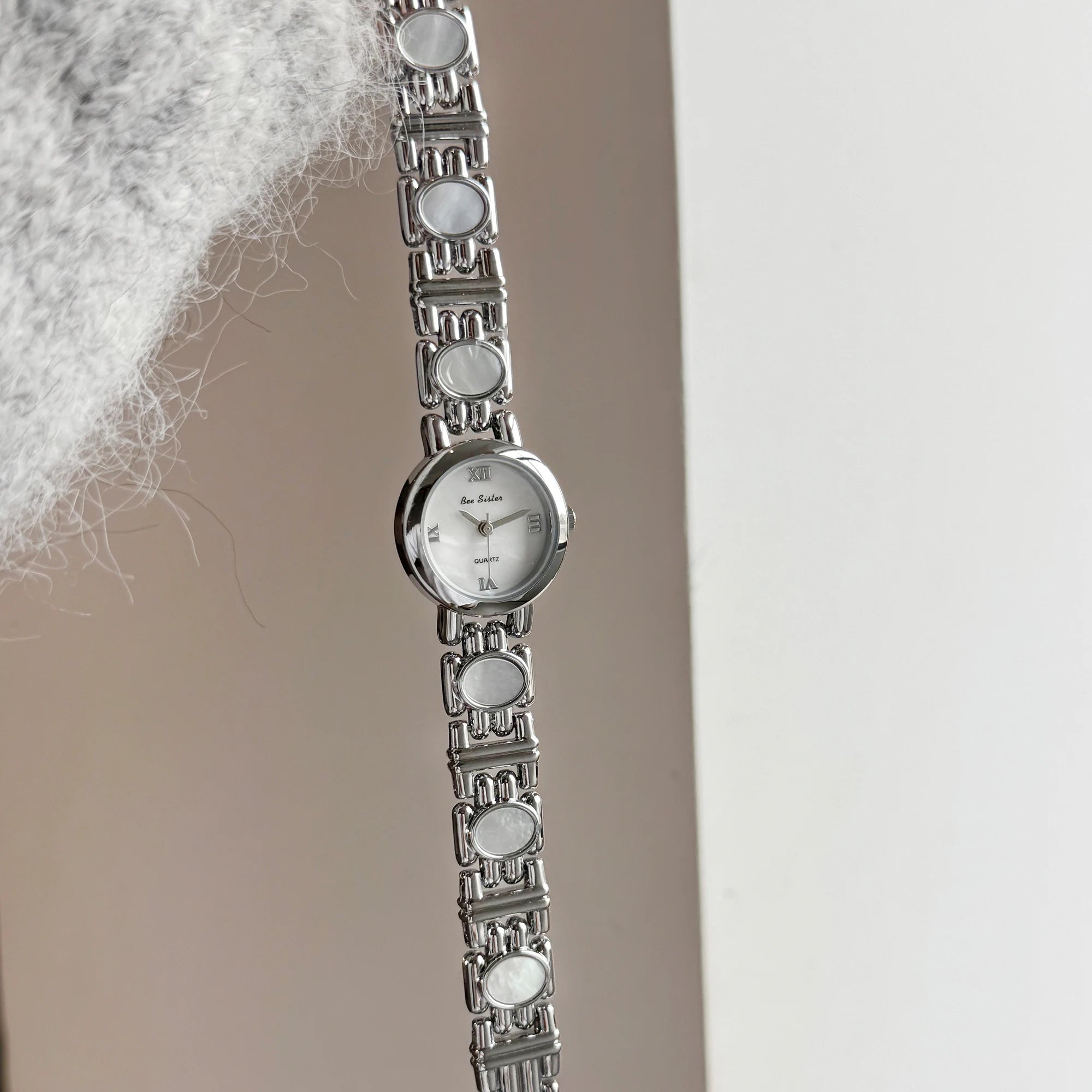 The Terra Luna: Natural Gemstone Quartz Watch – Luxury Minimalist Round Dial Timepiece
