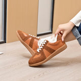 Damen Sportschuhe aus echtem Leder – Retro German Army Trainer