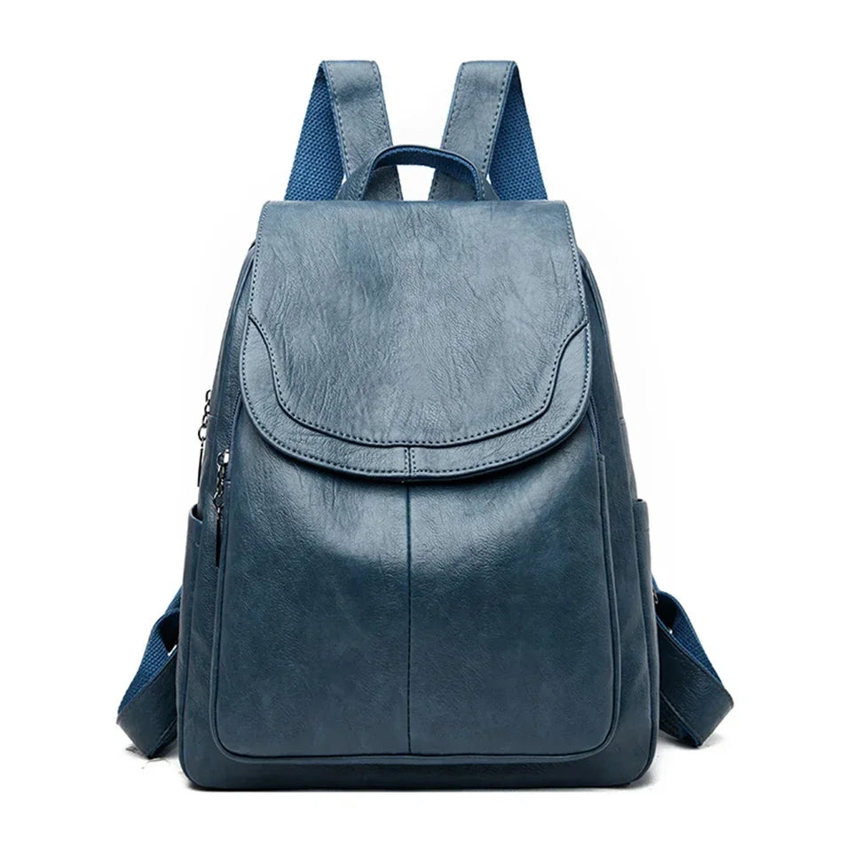 Women's Soft Leather Fashion Backpack | Ladies Designer Shoulder Bag