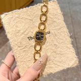 Die Ätherische Quadrat: Neue Luxus-Skelett-Armbanduhr – Exquisite Quarzuhr mit hohlen Gliedern