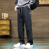 Herren Soft Lyocell Cargohose – Dicke, weite, gerade geschnittene Hose