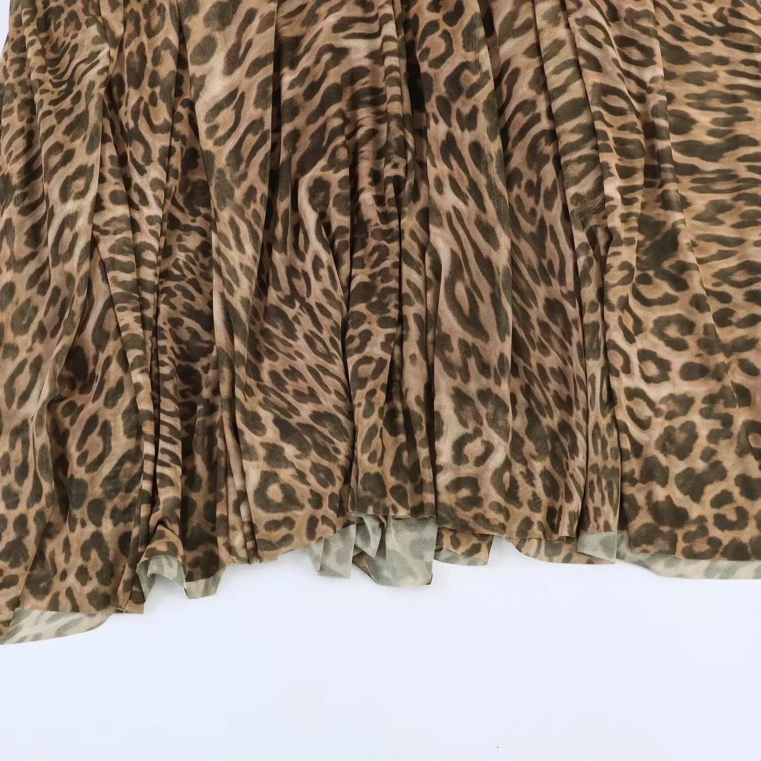 Women’s Vintage Leopard Print Sling Maxi Dress