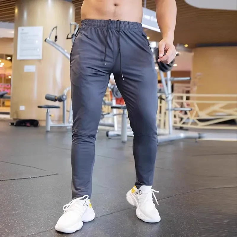Herren Spandex Laufhose | Atmungsaktive, schnelltrocknende Gym Jogginghose