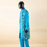 The "Legacy" Sovereign Suit: Bold 3-Piece African Print Set | Tailored Dashiki Coat, Inner Shirt & Trousers