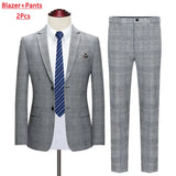 The "Heritage Grey" Houndstooth 3-Piece Suit – Luxury Plaid Edition – Tailored Jacket, Vest & Trousers
