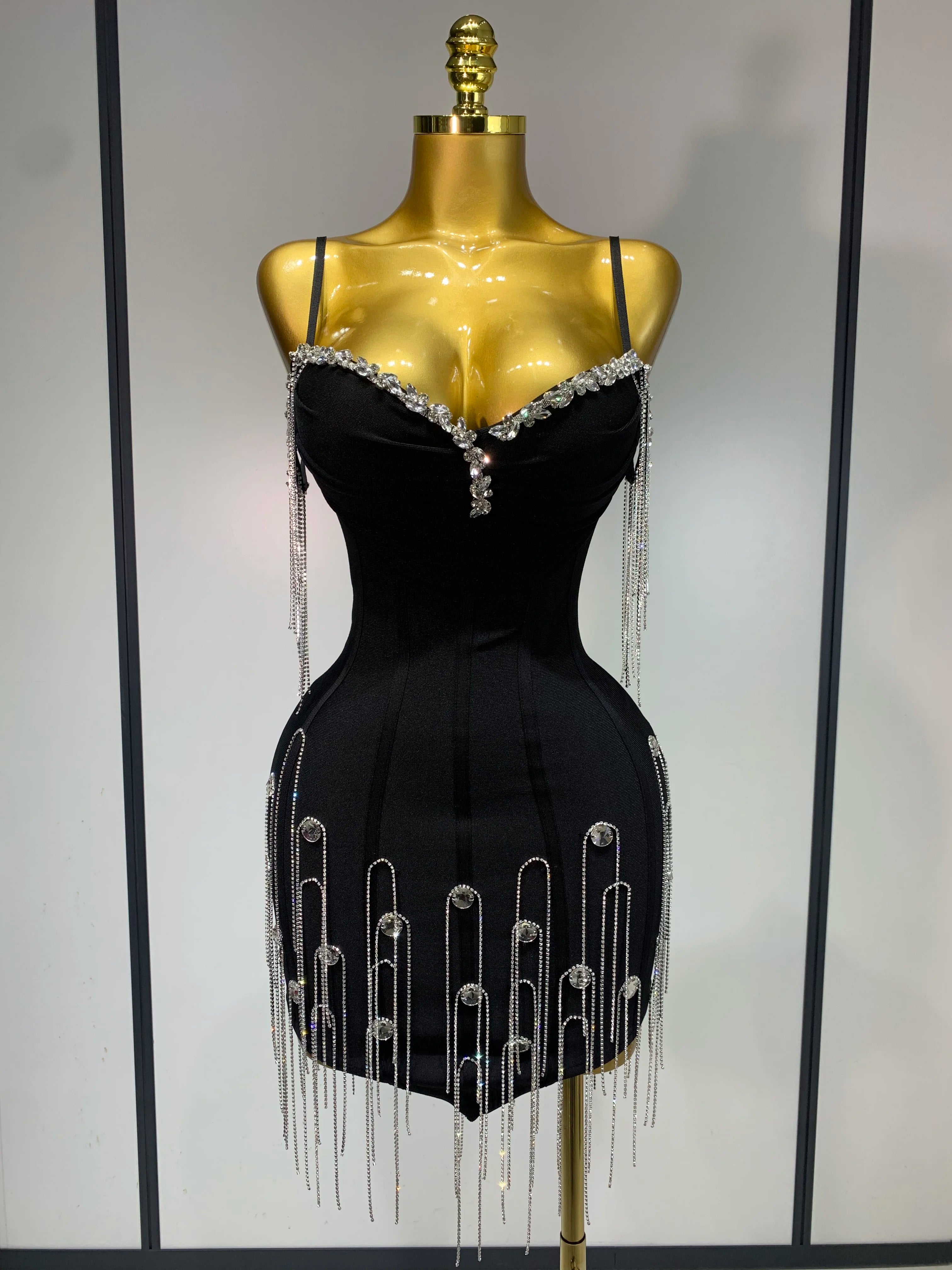 Sexy Backless Spaghetti Strap Bodycon Dress Elegant Prom, Club & Party Dress
