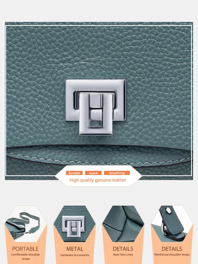 Die Envelope-Elite Henkeltasche aus echtem Leder