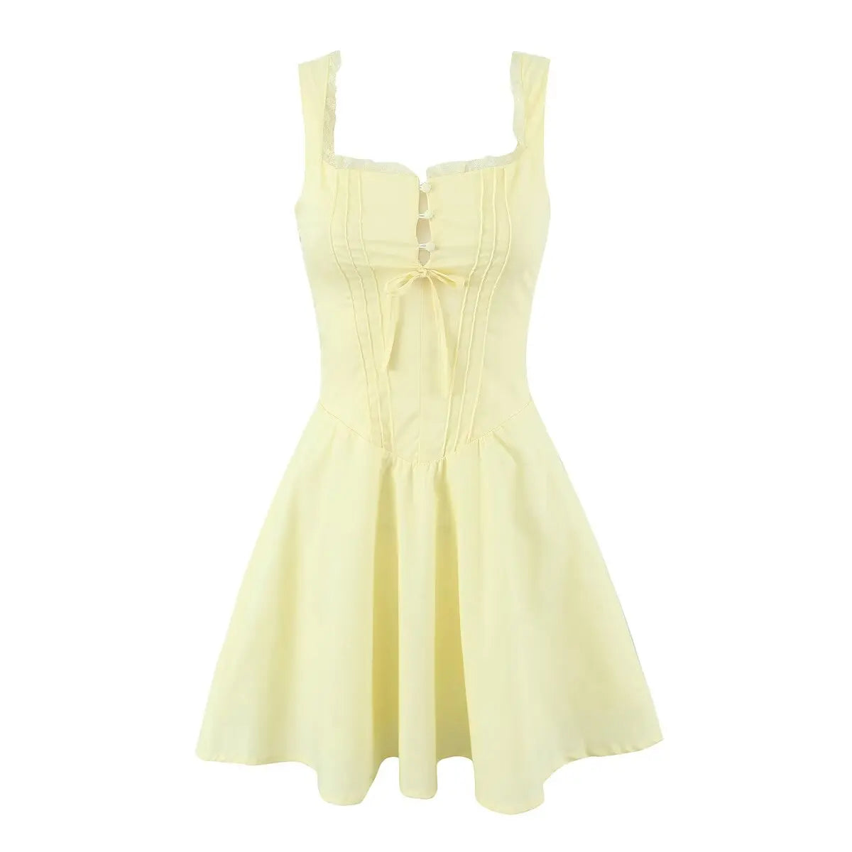 Elegantes Party-Minikleid für Damen – Sexy ärmelloses A-Linien-Sommerkleid mit niedriger Taille