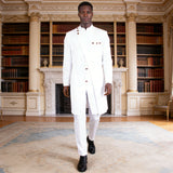African Style Men's 2-Piece Slim Fit Suit | Single Breasted Blazer and Pants Set