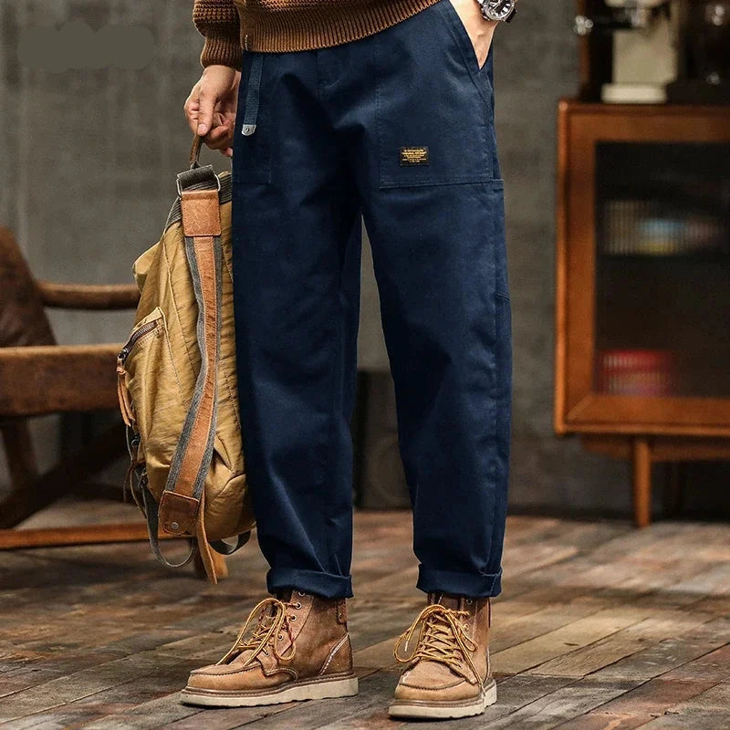 Men’s American Vintage High-Waist Loose ProfileCargo Trousers